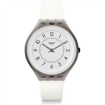 Swatch Unisex Digital Quartz Watch with Silicone Strap SVUM101
