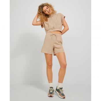 Shorts de lino con cintura elástica de mujer Jack & Jones