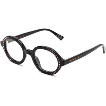 Marni Nakagin Tower Optical Cream JXR Men's Eyeglasses Black Size 51 - Blue Light Block Available - Frame Only / Free Lenses - HSA/FSA Insurance