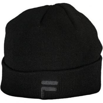 Fila Black Polyester Beanie Hat - One Size