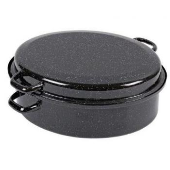 Daubière Slim 34 cm Acero Esmaltado Negro