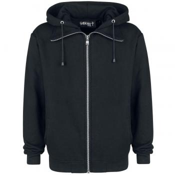 Gothicana by EMP It's Never Enough Sudadera Capucha con Cremallera Negro 4XL