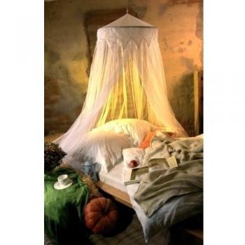 Mosquitera Dosel de Cama - Blanco - 2,5 x 12 m - Protección perfecta contra los insectos + decoratif