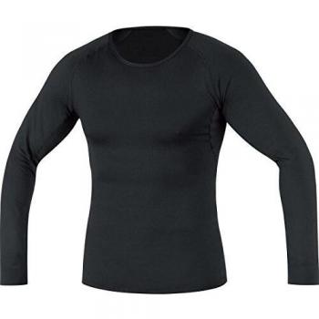 GORE BIKE WEAR Base Layer Termo Manga Larga - Camiseta de ciclismo para hombre, color negro, talla M