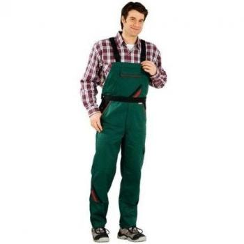 Planam - Peto para Hombre, Color Verde/Negro/Rojo, Talla Talla Inglesa: 60w x Regular