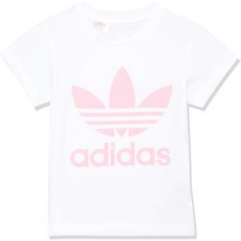 adidas DH2475 Camiseta, Niños, Blanco/Rosa