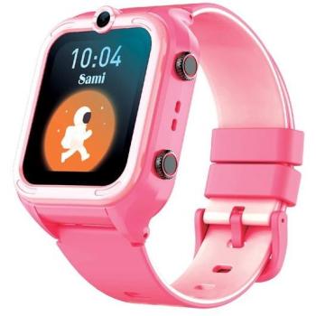 Reloj Inteligente Sami Rosa 4G con GPS, Alerta SOS, Ranura para SIM y Cámara Frontal para Niños