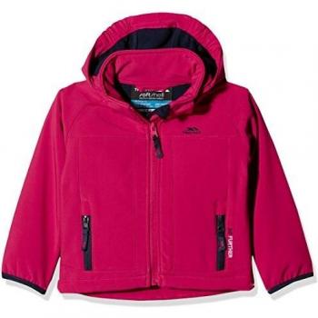 Trespass Swamp Softshell – Chaqueta Niños, Color Frambuesa, tamaño XS