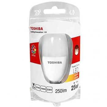 Toshiba Classic Candle F1 Bombilla LED 4000 K E14, 4 W, Blanco 3.6 x 3.6 x 10.8 cm