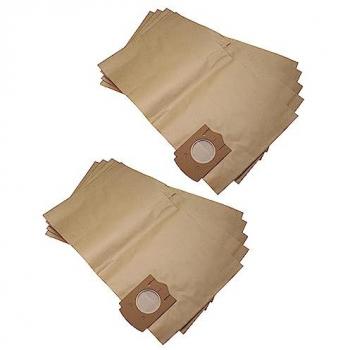 Bolsa de papel marrón vhbw 10x compatible con aspiradoras Bosch PAS 1000, PAS 1000F, PAS 11-25, PAS 11-25 F, GAS 1000 RF y GAS 12-