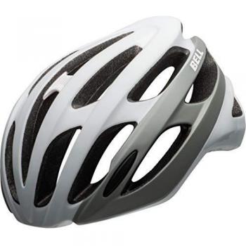 BELL Falcon MIPS Casco de Ciclismo Road, Gris Mate y Blanco Brillante, L