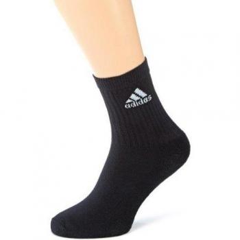 adidas AdiCrew Pack 3 Pares Calcetines - Calcetines para niño, color negro, talla 35-38