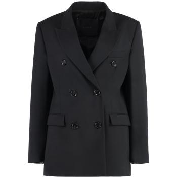 Pinko Women's Guinea Double-Breasted Wool Blend Jacket in Black, Size 38, Color Z99
