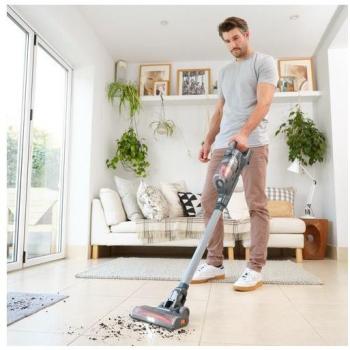 Aspirador de escoba 2en1 Black & Decker BHFEA18D1-QW con batería externa de 18V y 2Ah de Litio