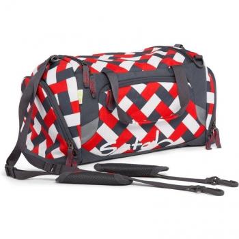 Satch Chaka Bricks Sport Duffel Bag with Shoe Compartment and Padded Shoulder Straps, 25L Capacity