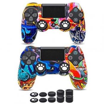 6amLifestyle Funda Protectora Antideslizante de Silicona para Mando PS4, Carcasa para Sony PS4 / PS4 Pro / PS4 Slim Controller