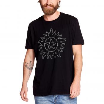 Supernatural Text Symbol Camiseta Negro L [Italia]