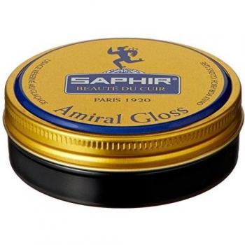 Esmalte de Cuidado para Zapatos de Piel Saphir Amiral Gloss 50ml - Brillo Espejo Negro