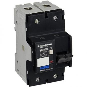 Schneider Electric 18635 Interruptor Automático Magnetotérmico, NG125N, 3P, 25A, Curva C