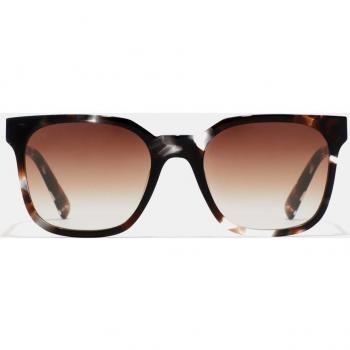Gafas de sol unisex cuadradas de acetato en havana