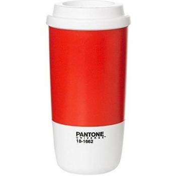 Pantone Thermo Flame Scarlet - Taza térmica, color rojo