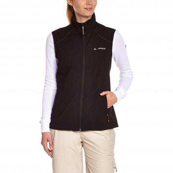 VAUDE Weste Women's Hurricane Vest II - Cortavientos para mujer, color negro, talla DE: 48