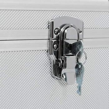 vidaXL Cajas de almacenamiento 3 unidades aluminio plateado