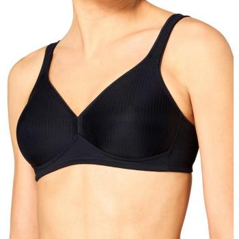Triumph Modern Soft Cotton Non-Wired Bra - Women's Black with Shaping Cups