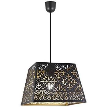 Colgante Samoa Negro/Oro 1 X E-27