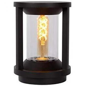 Lámpara de Jardín Dimmable Cadix E27 15W IP65 Aluminio Negro 22cm