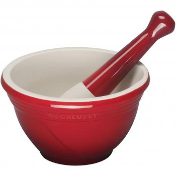 Le Creuset 91003400060000 - Mortero y maza, color rojo