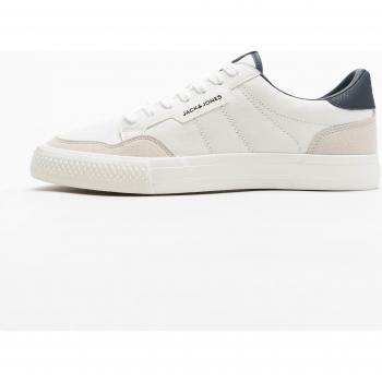 Zapatilla Deportiva Jack & Jones Jfwmorden Combo para Hombre – Color Blanco con Detalles – Sneaker con Cierre de Cordones – Estilo Casual – Modelo 12184170