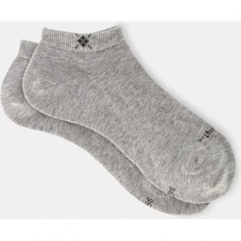 Burlington Women's Everyday Sneaker 2-Pack Low-Cut Cotton Trainer Socks, Grey (Light Grey 3400), Size 3.5-7
