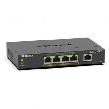 Netgear 5-Port Gigabit High Power PoE Smart Plus Switch