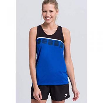 Erima Women's Tank Top 5-C New Royal / Black / White Size 38