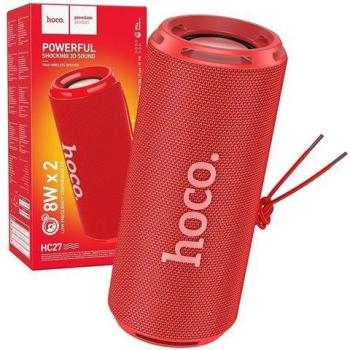 Altavoz Portátil Bluetooth Hoco HC27 Soundful 2x8W Rojo con FM, TF, USB y AUX