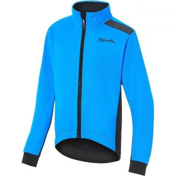 Chaqueta de ciclismo Spiuk Anatomic Membrana para niño, color azul intenso y negro, talla 3