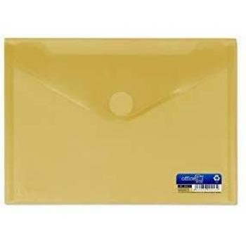 Office Box 90453 - Sobre plastico A5 com cierre de velcro, color translucido amarillo