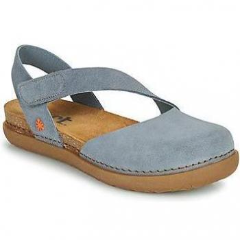 Art Sandalias 1712 Skin Back Blue Fog /Rhodes para Mujer de Piel con Autocierre Color Azul