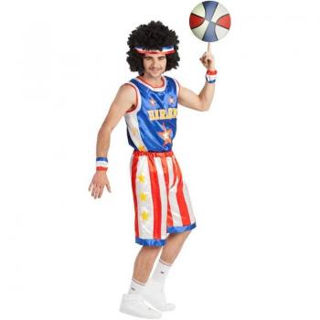 Disfraz de Jugador de Baloncesto Estilo Globetrotters para Hombre Talla M/L