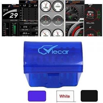 darpy (TM) Mini V1.5 OBD2 Bluetooth OBD OBDII interfaz auto viecar 2.0 coche inalámbrico escáner herramienta de diagnóstico para Android Win7 Symbian