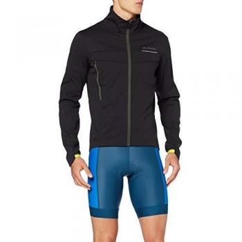 VAUDE Larrau Chaqueta Softshell para Hombre, Otoño-Invierno, Hombre, Color Phantom Black, tamaño Medium