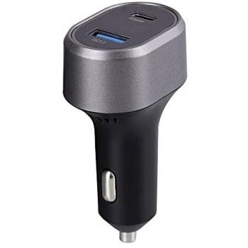 Cargador de Mechero TNB 83W con 2 Puertos USB-C y 1 Puerto USB, Adaptador para Coche - Negro