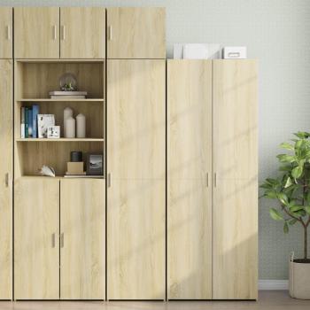 Armario estrecho Sonoma Oak Slim Móvil 45x42,5x225 cm en Aglomerado Marrón