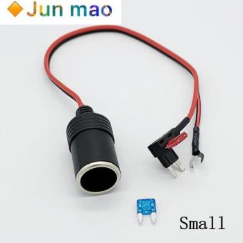 Cable Adaptador Hembra para Encendedor de Coche en Cobre Puro con Fusible - Tamaños S, M, L (1 Unidad)