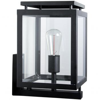 Aplique de exterior Vecht 37 cm negro