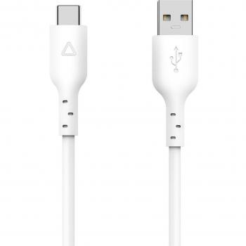 Cable de conexión USB a USB-C de 1,5 metros en color blanco de la marca Inves