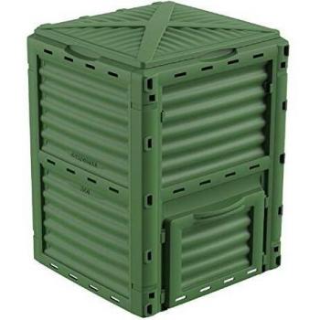 Compostador Gardiun New Organic 300 L Polipropileno Reciclado con Apertura Superior 60x60x82 cm