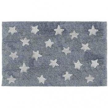 ALFOMBRA 100% ALGODÓN STARS GRIS
