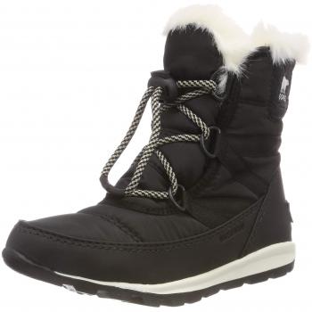 Sorel Youth Whitney Short Lace, Botas Unisex Niños, Negro